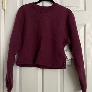 Vans NWT comfycush cropped maroon sweater
